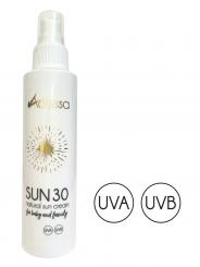 Adessa natürliche Sonnencreme SUN 30 for baby and family, REISEGRÖßE, 10ml BIO 